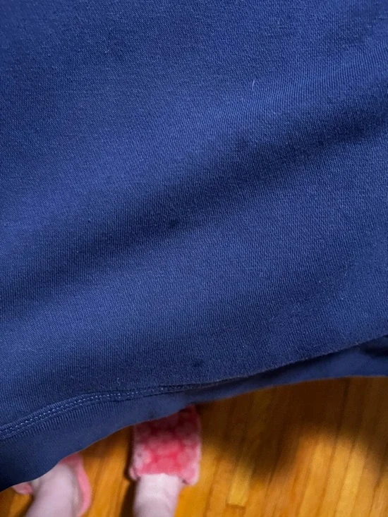 Nike Navy Track Joggers with White Swoosh with sweatshirt - Picture 8 of 10